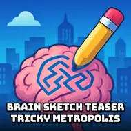 Brain Sketch Teaser Tricky Metropolis - Draw Puzzle game