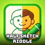 Half Sketch Riddle - Draw Puzzle game