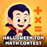 Halloween Tom Math Contest - Math Challenge game