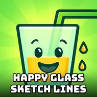 Happy Glass Sketch Lines - Draw Puzzle game