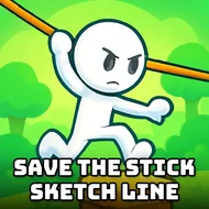 Save The Stick Sketch Line - Draw Puzzle game