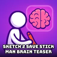 Sketch 2 Save Stick Man Brain Teaser - IQ Test Games game